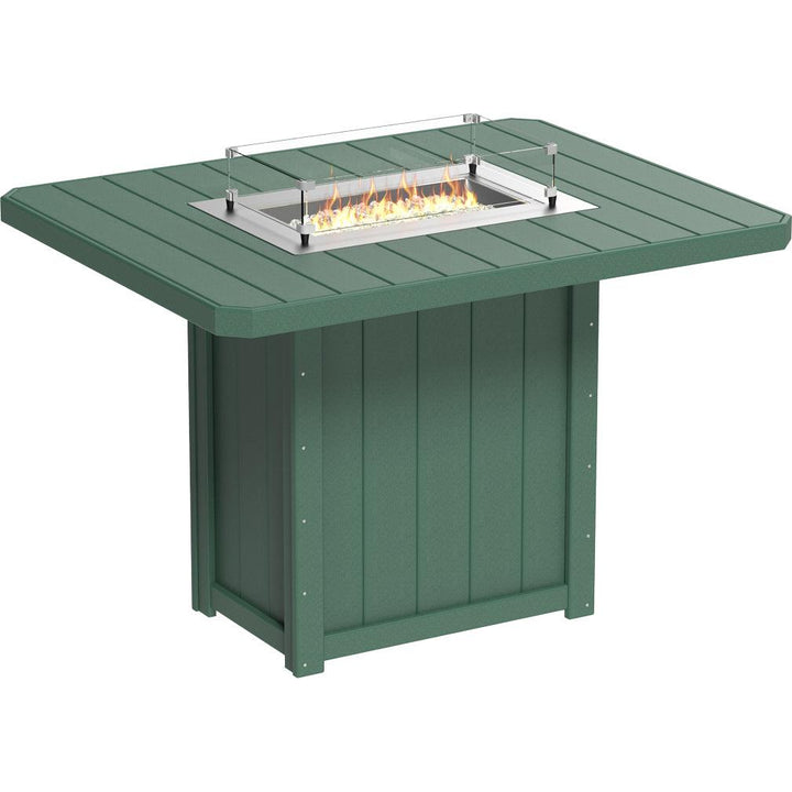 Lumin Fire Table 62" Rectangular - Bar Height