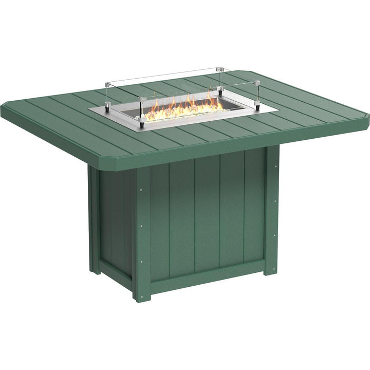 Lumin Fire Table 62" Rectangular - Counter Height