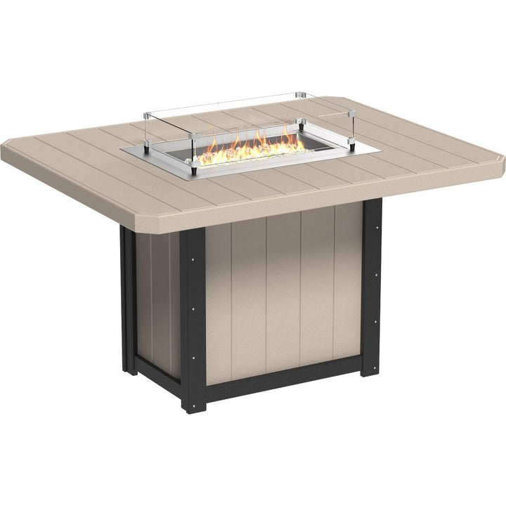 Lumin Fire Table 62" Rectangular - Counter Height