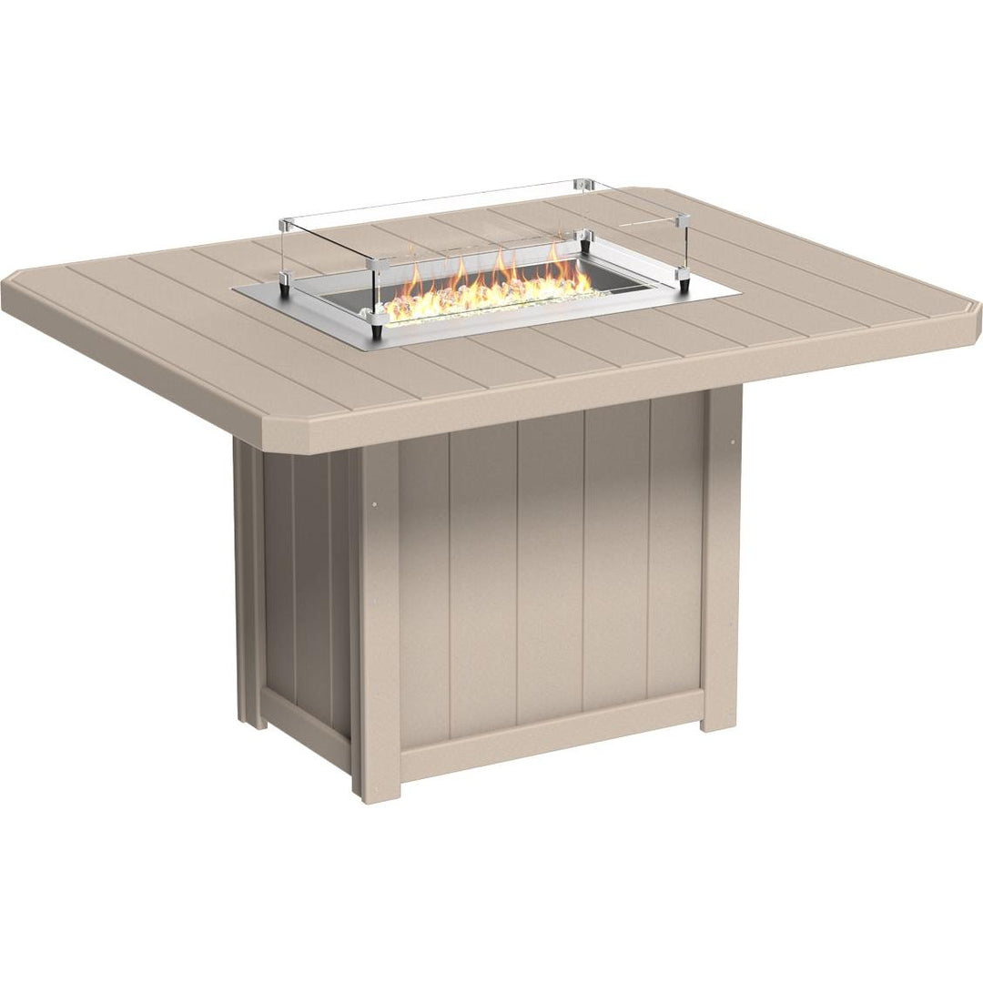 Lumin Fire Table 62" Rectangular - Counter Height