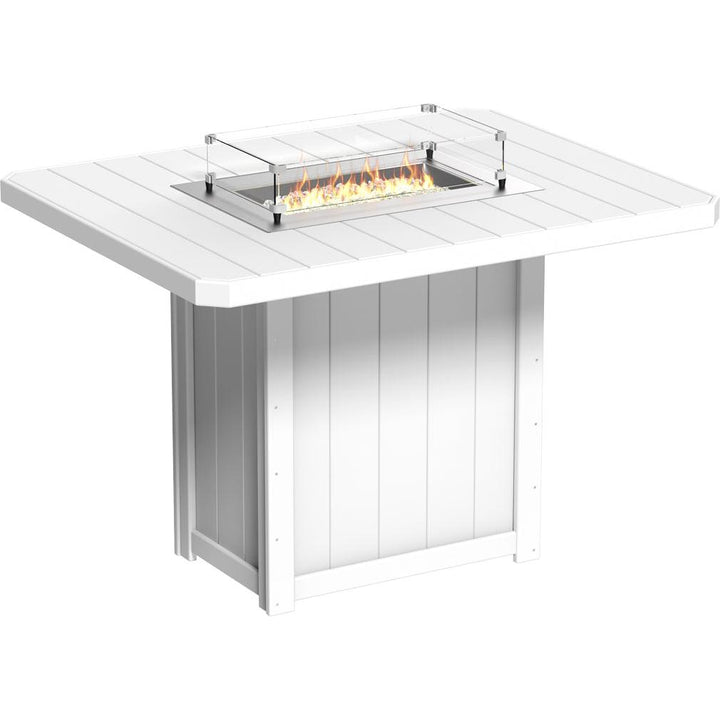 Lumin Fire Table 62" Rectangular - Bar Height