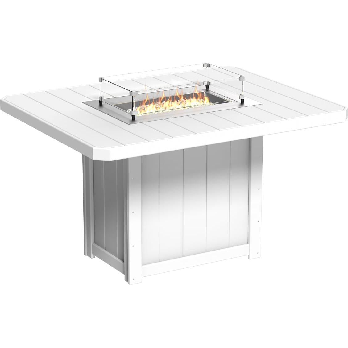 Lumin Fire Table 62" Rectangular - Counter Height