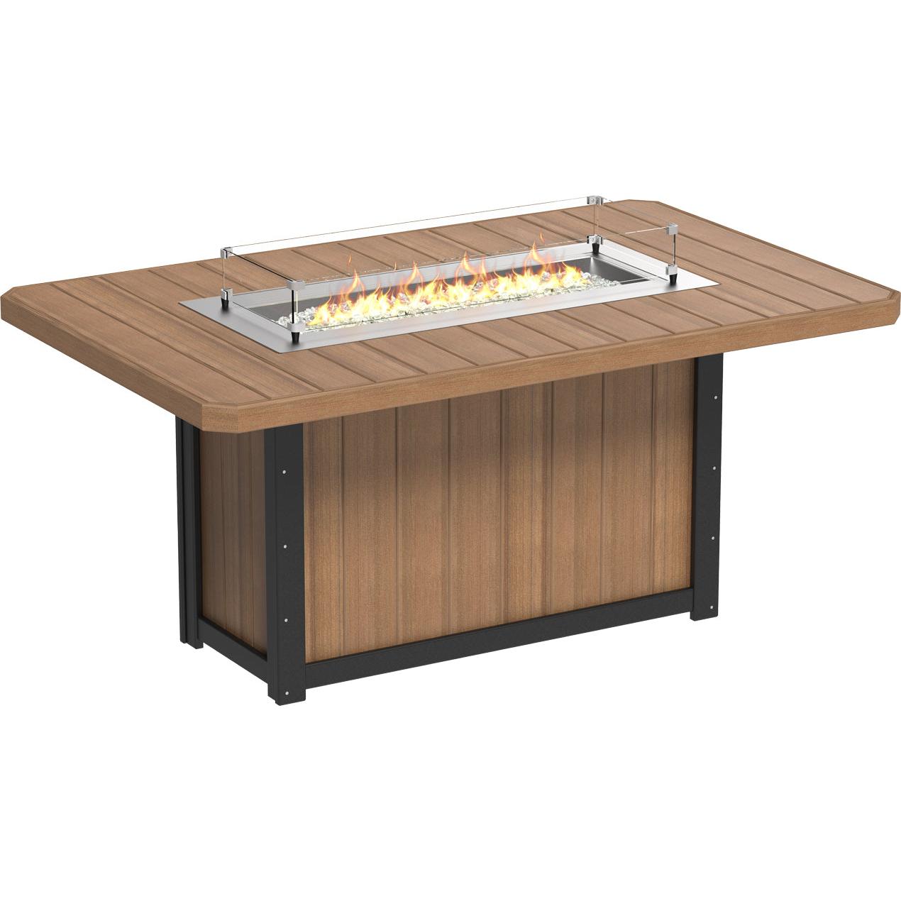 Lumin Fire Table 79" Rectangular - Counter Height