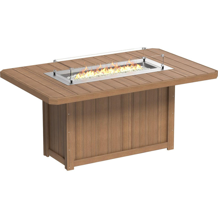 Lumin Fire Table 79" Rectangular - Counter Height