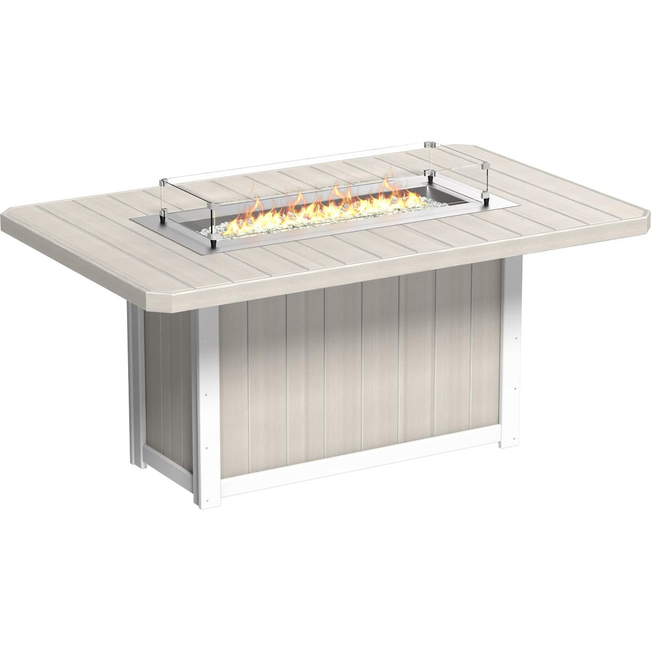 Lumin Fire Table 79" Rectangular - Counter Height