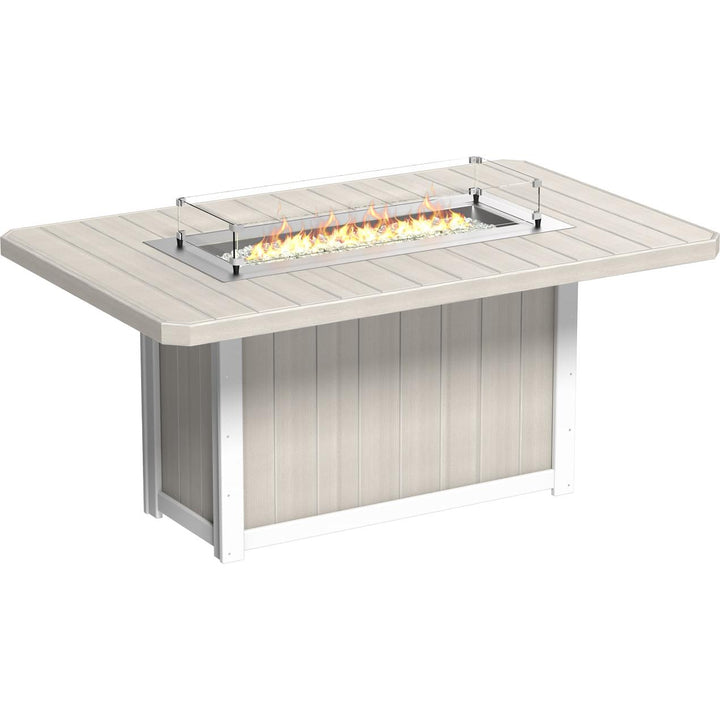 Lumin Fire Table 79" Rectangular - Counter Height