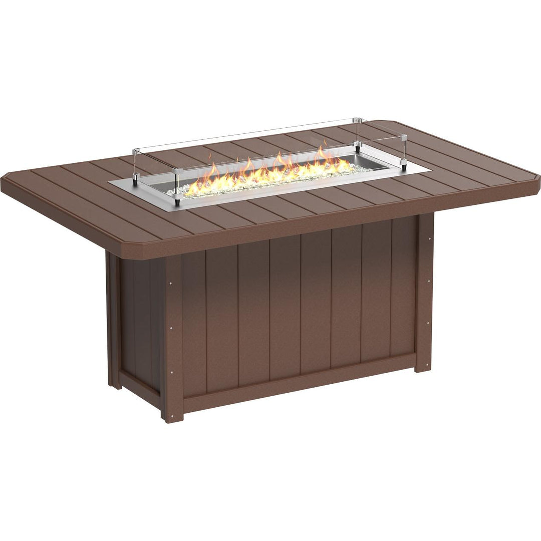 Lumin Fire Table 79" Rectangular - Counter Height