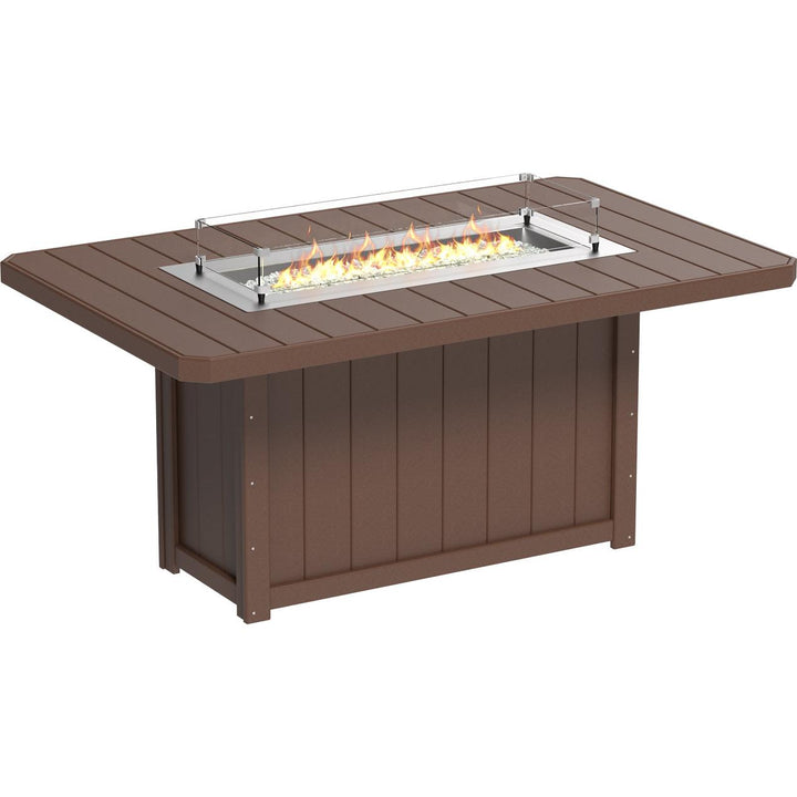 Lumin Fire Table 79" Rectangular - Counter Height
