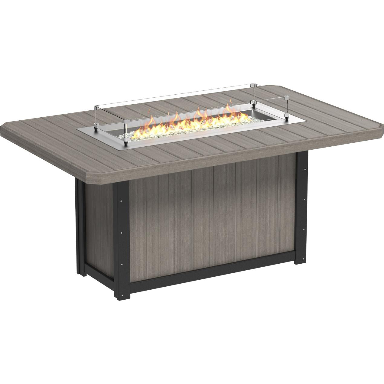 Lumin Fire Table 79" Rectangular - Counter Height