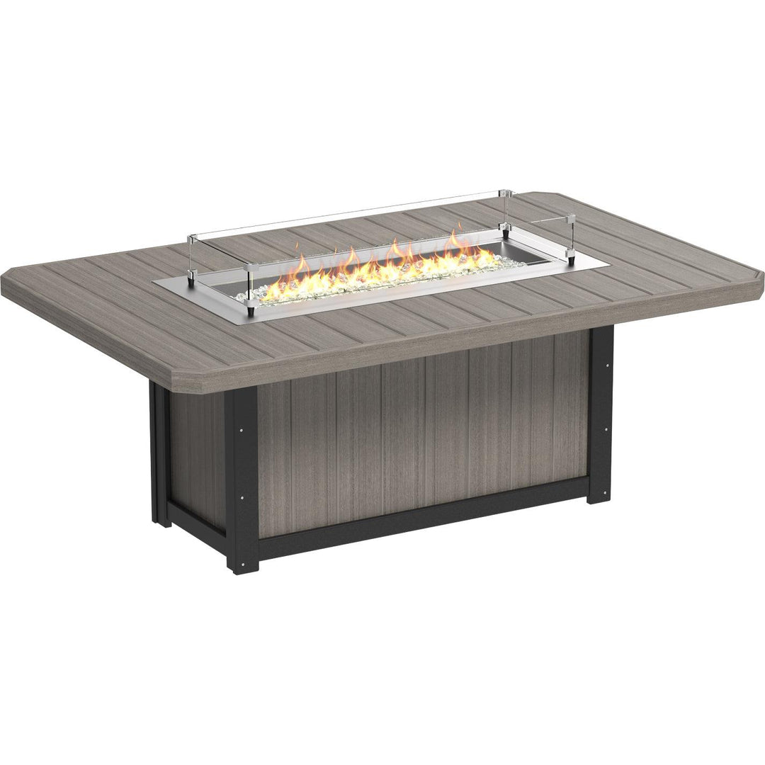 Lumin Fire Table 79" Rectangular - Bar Height