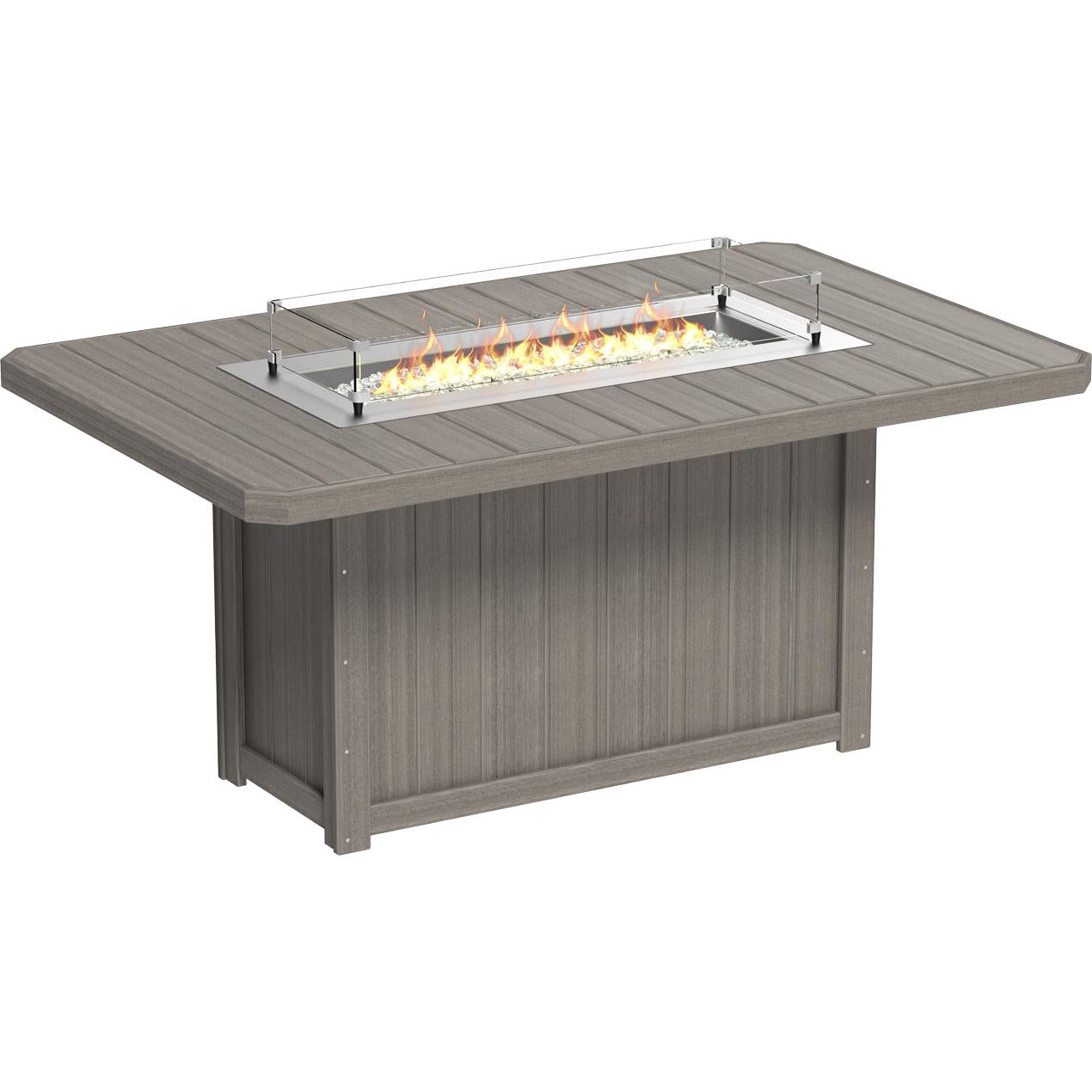 Lumin Fire Table 79" Rectangular - Counter Height