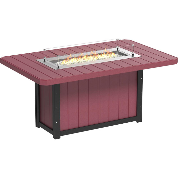 Lumin Fire Table 79" Rectangular - Counter Height
