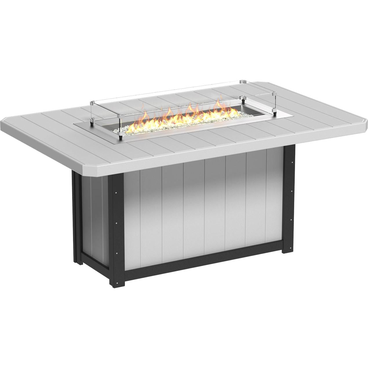 Lumin Fire Table 79" Rectangular - Counter Height