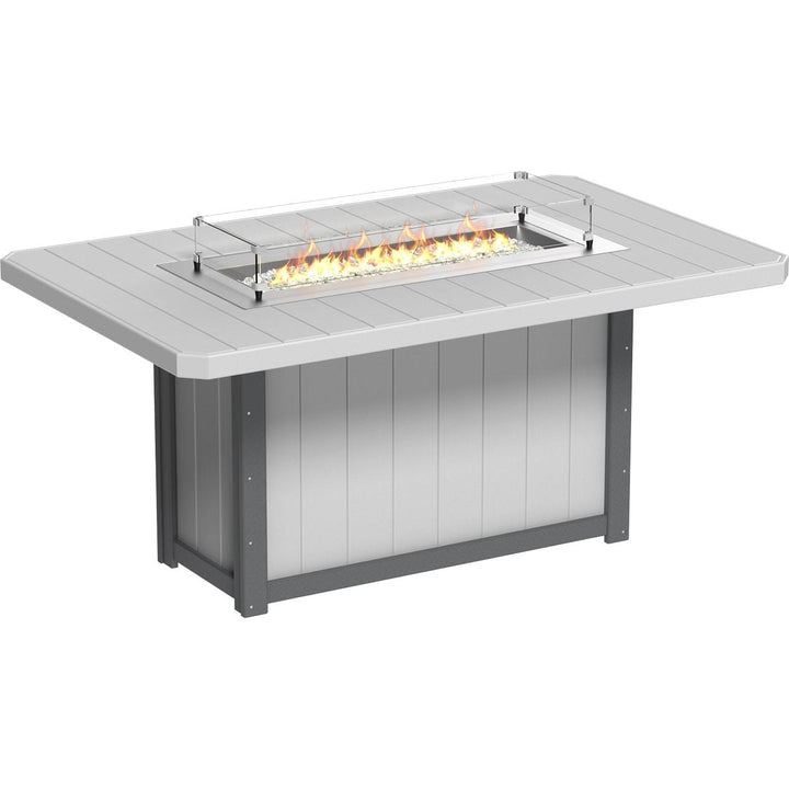 Lumin Fire Table 79" Rectangular - Counter Height