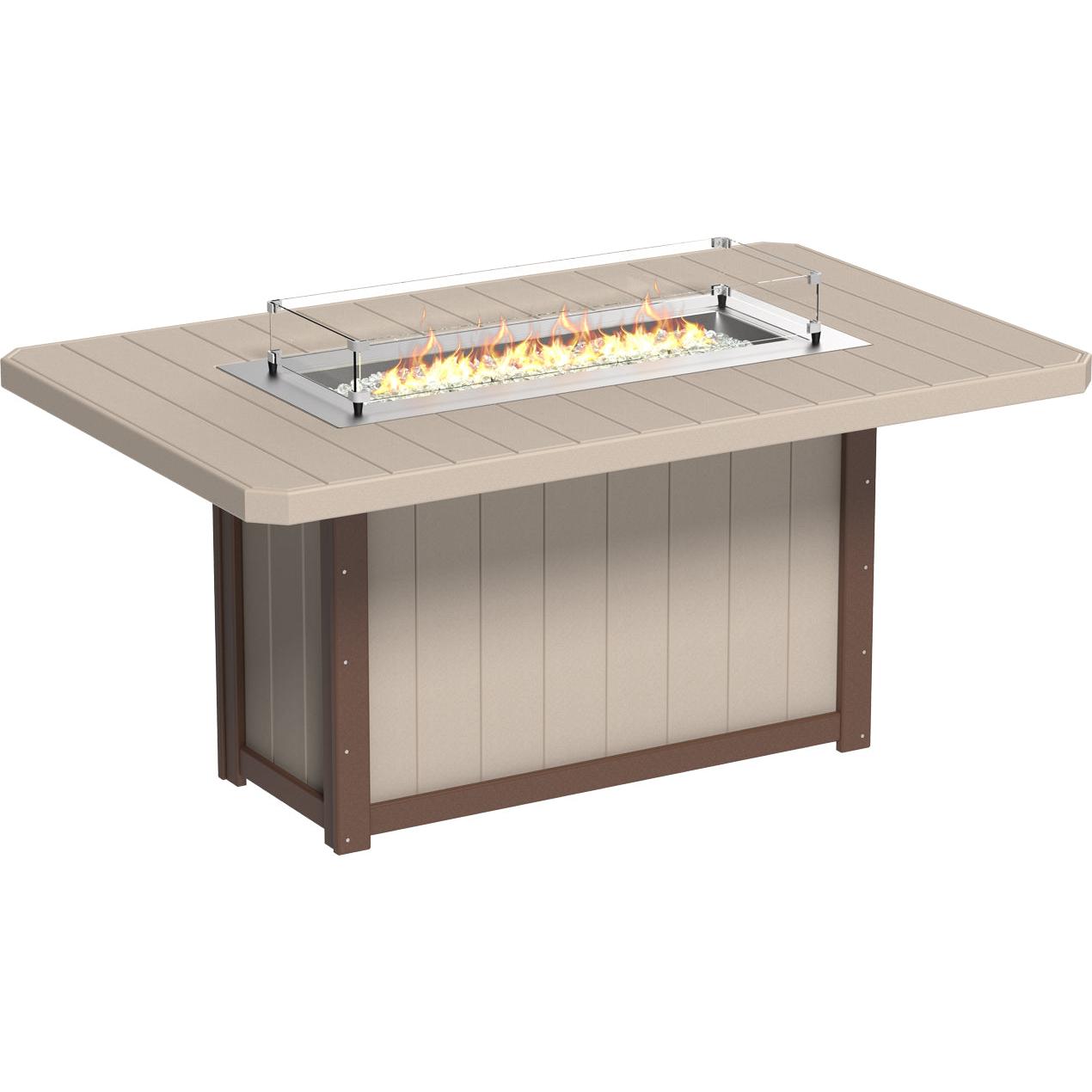 Lumin Fire Table 79" Rectangular - Counter Height