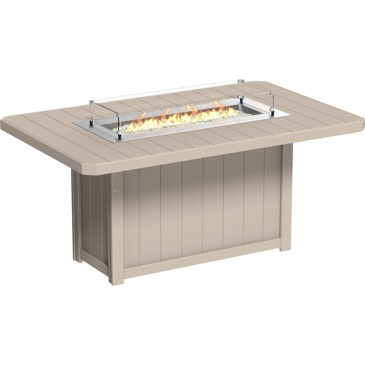 Lumin Fire Table 79" Rectangular - Counter Height