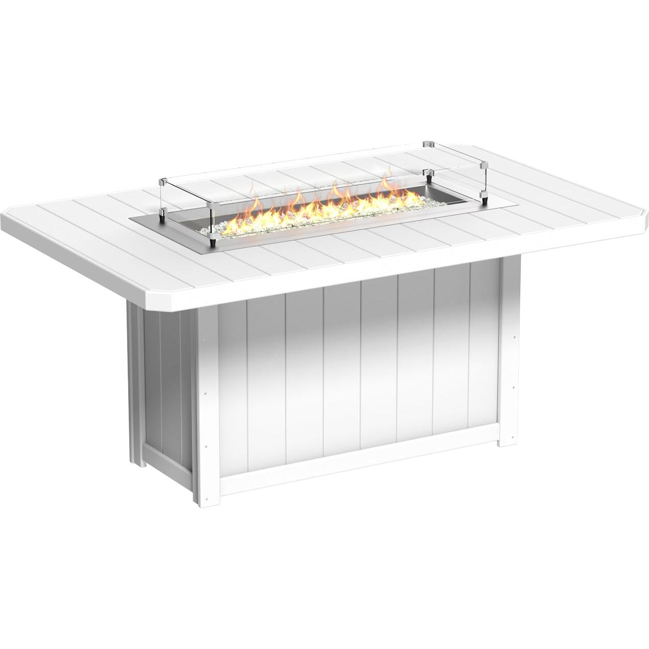 Lumin Fire Table 79" Rectangular - Counter Height