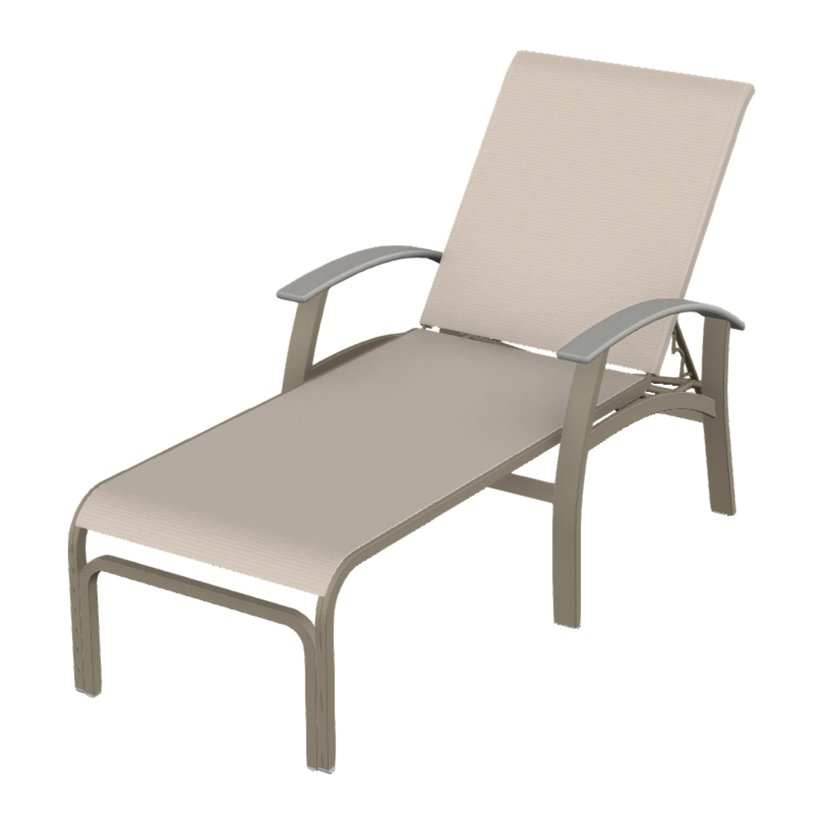 Belle Isle Sling Chaise — Storm PC / Cape Grey Accents