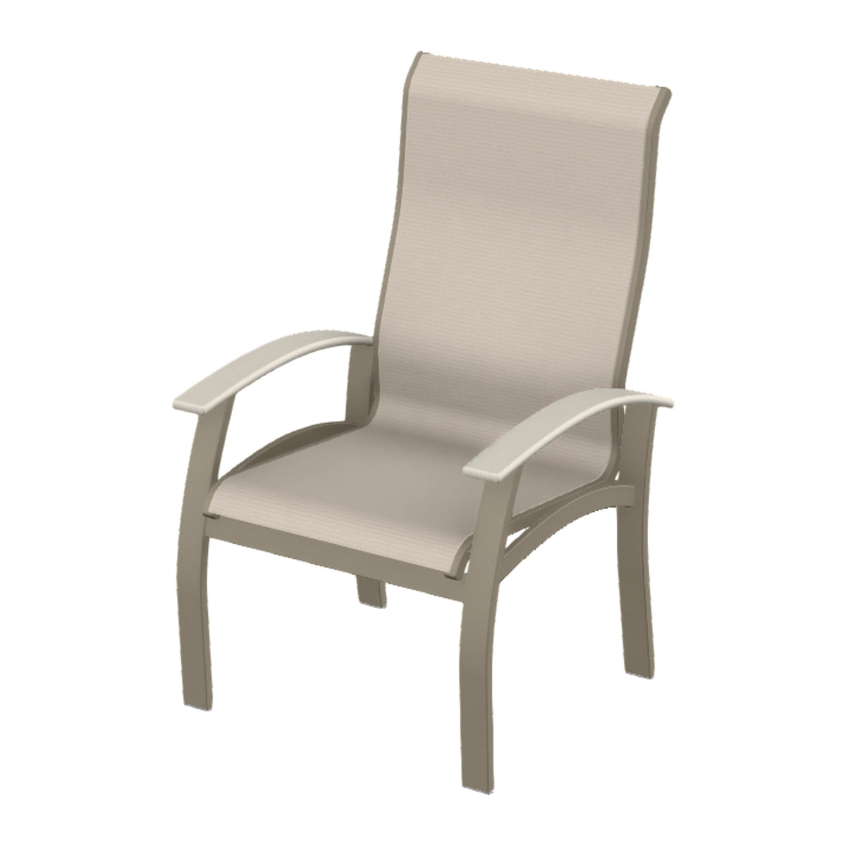 Belle Isle Sling Supreme Height Armchair — Storm PC / Laguna Accents