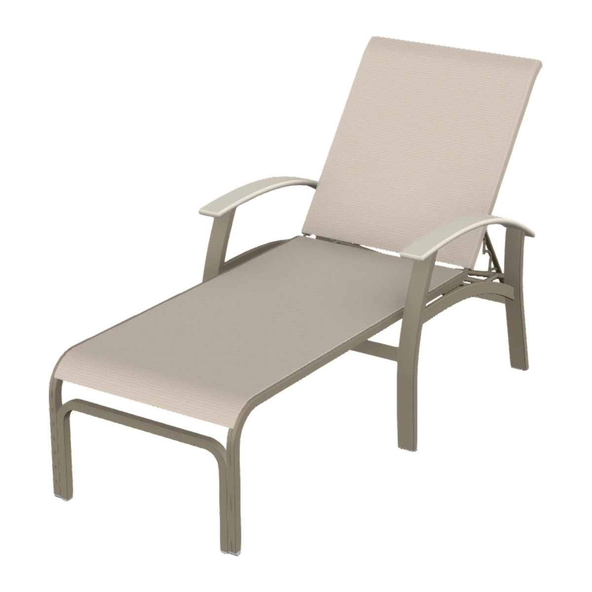 Belle Isle Sling Chaise — Storm PC / Laguna Accents