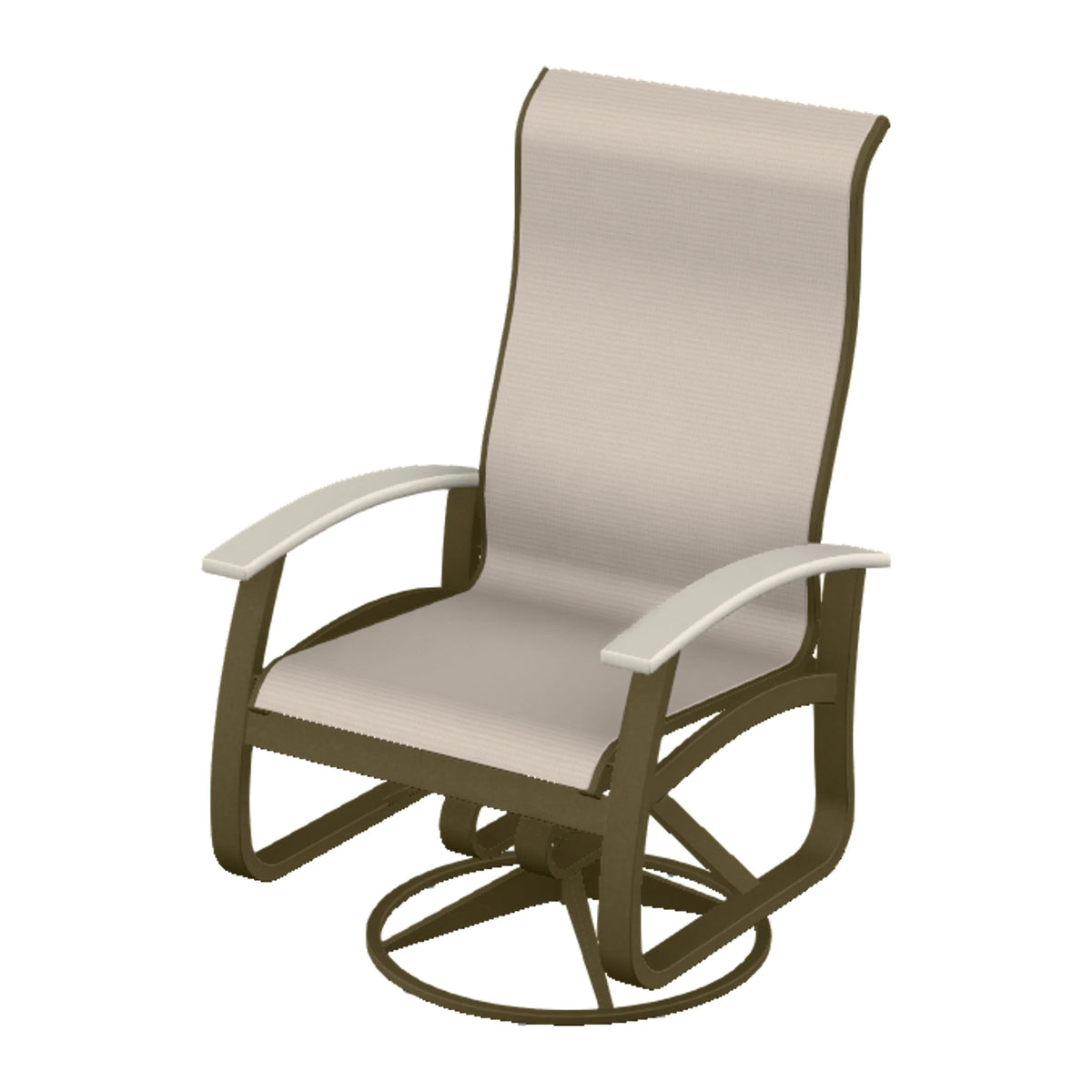 Belle Isle Sling Supreme Height Swivel Rocker — Beachwood PC / Laguna Accents