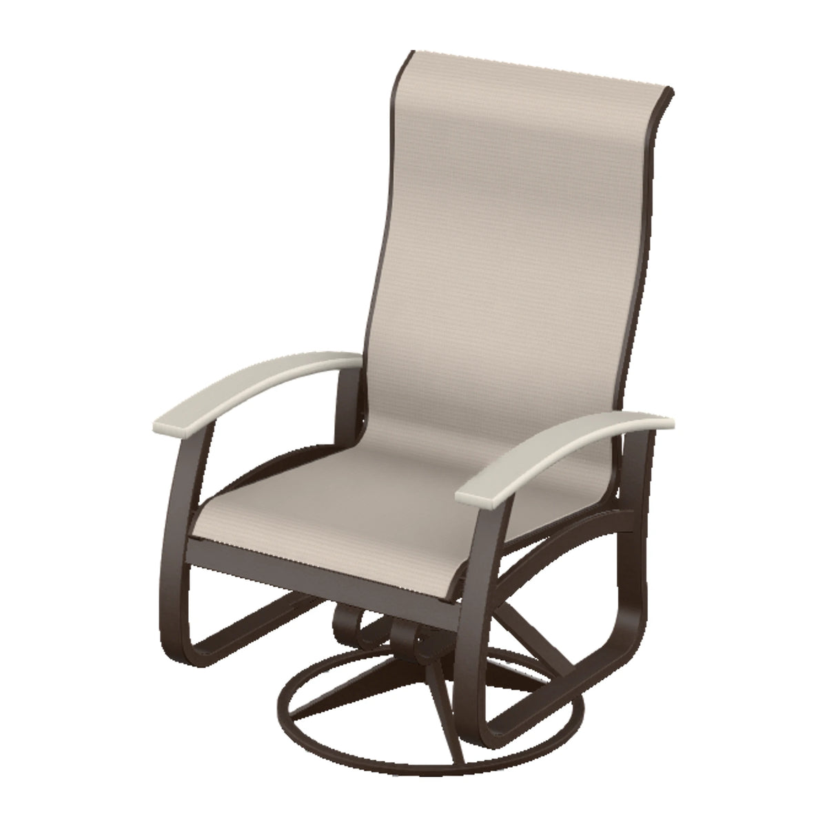 Belle Isle Sling Supreme Height Swivel Rocker — Kona PC / Laguna Accents