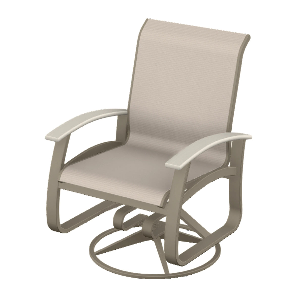 Belle Isle Sling Swivel Rocker — Storm PC / Laguna Accents
