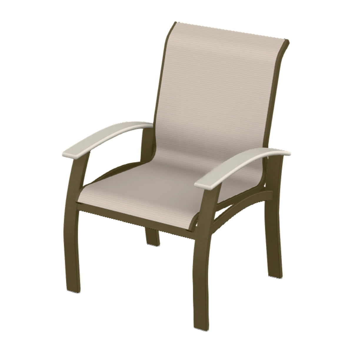 Belle Isle Sling Dining Armchair — Beachwood PC / Laguna Accents