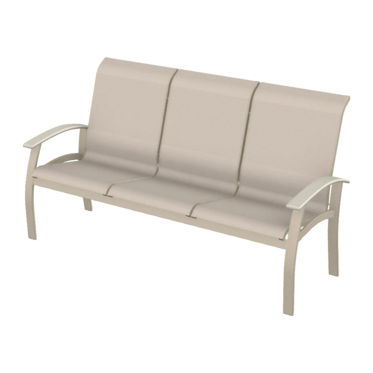 Belle Isle Sling Sofa — Desert Sand PC / Laguna Accents