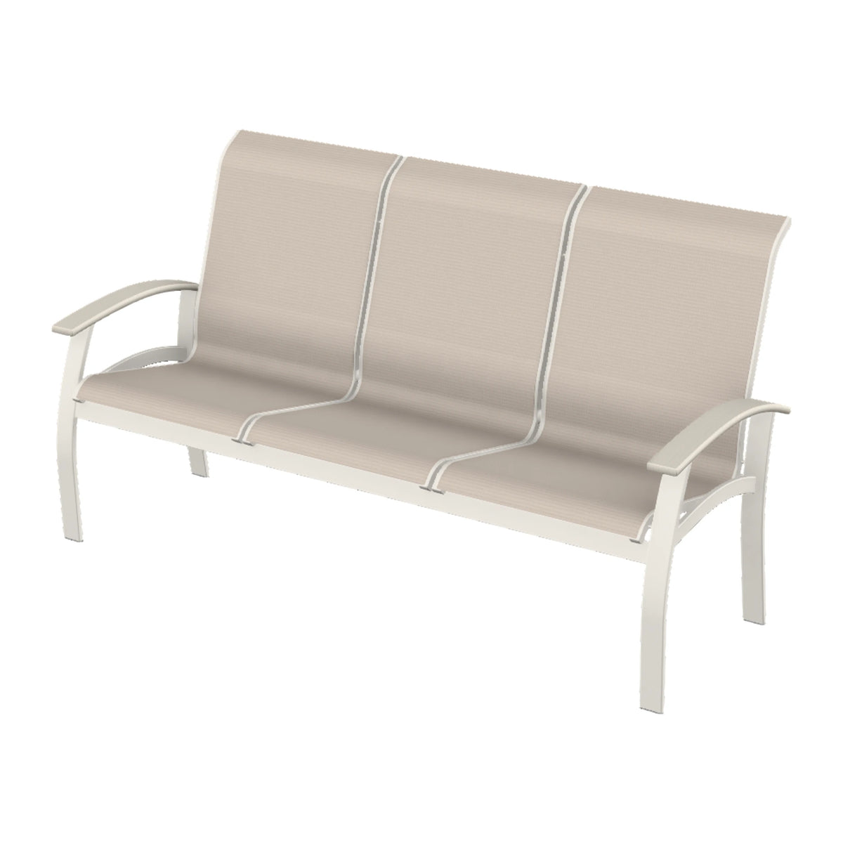 Belle Isle Sling Sofa — Snow PC / Laguna Accents