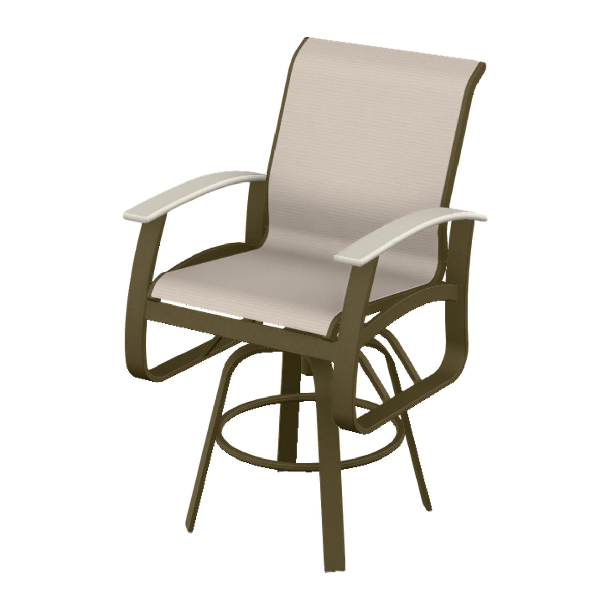 Belle Isle Sling Bar Swivel Chair — Beachwood PC / Laguna Accents