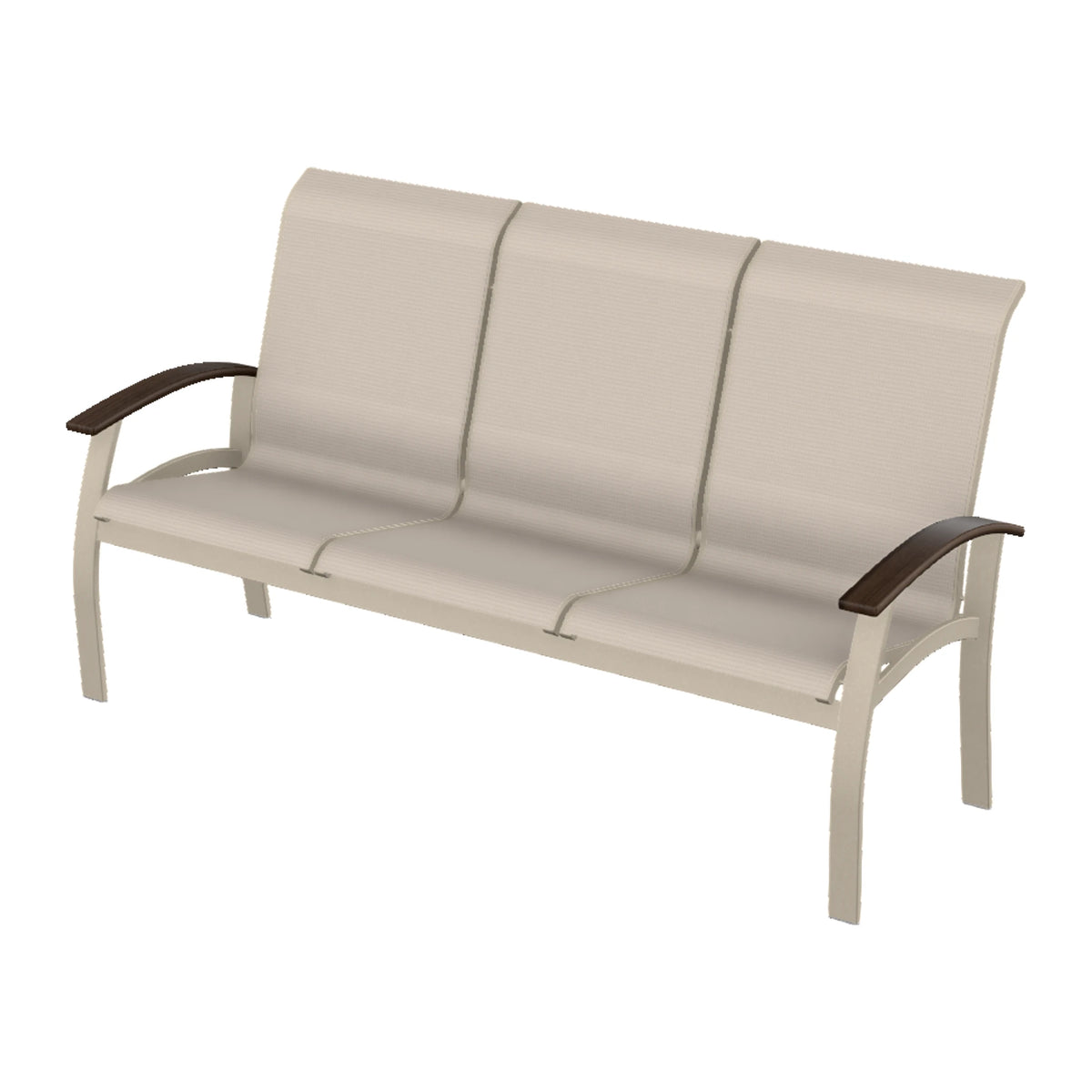 Belle Isle Sling Sofa — Desert Sand PC / Chestnut Accents
