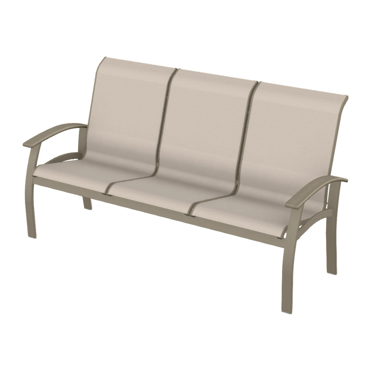 Belle Isle Sling Sofa — Storm PC / Weathered Wood Accent