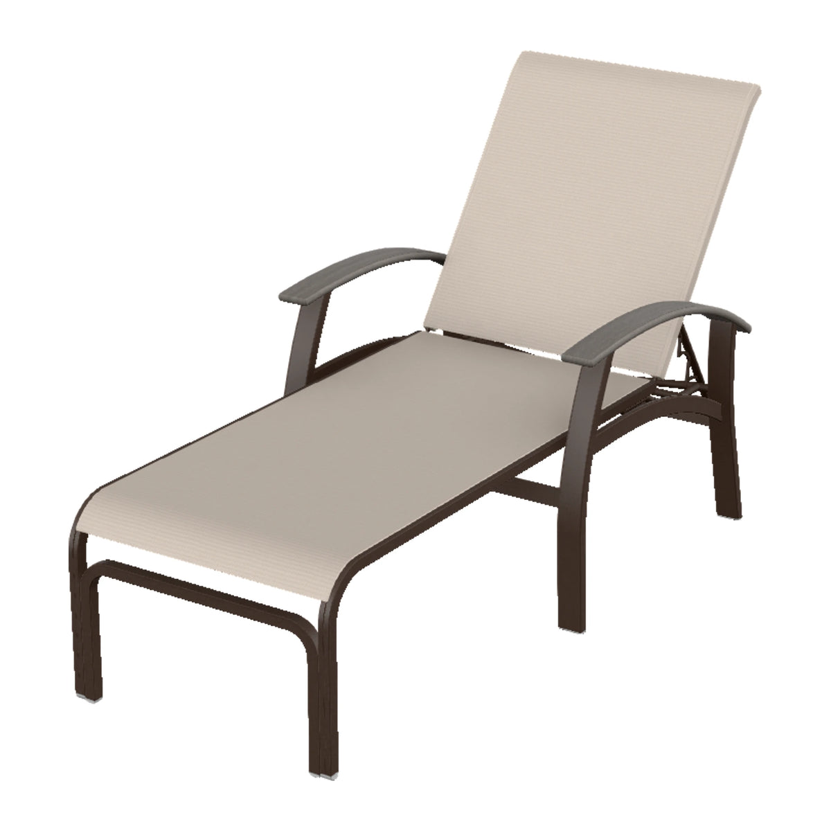 Belle Isle Sling Chaise — Kona PC / Boardwalk Accents