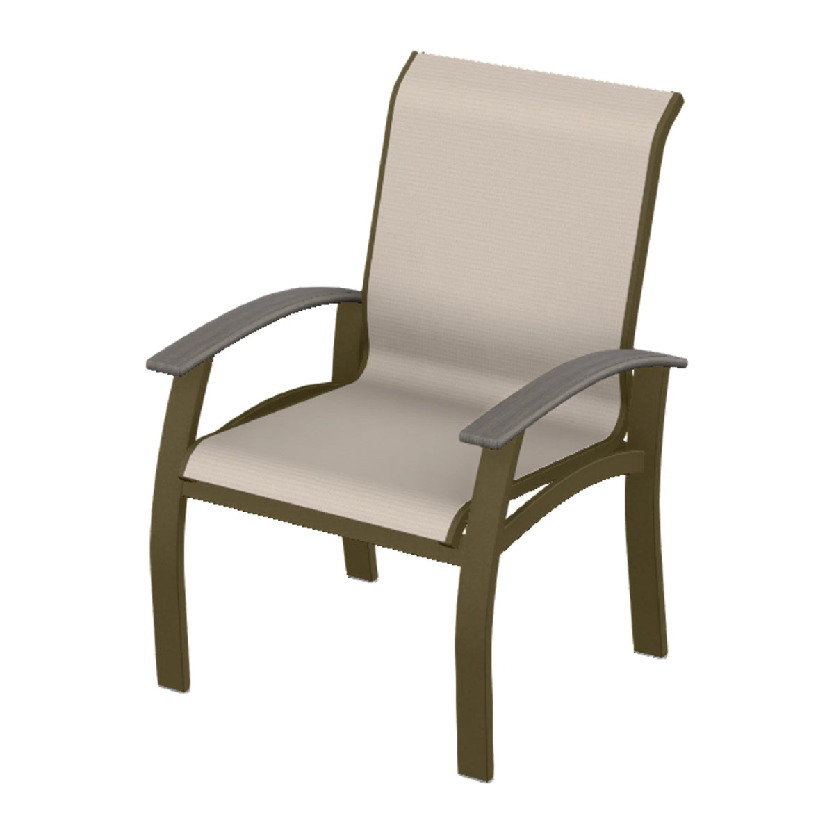 Belle Isle Sling Dining Armchair — Beachwood PC / Boardwalk Accents