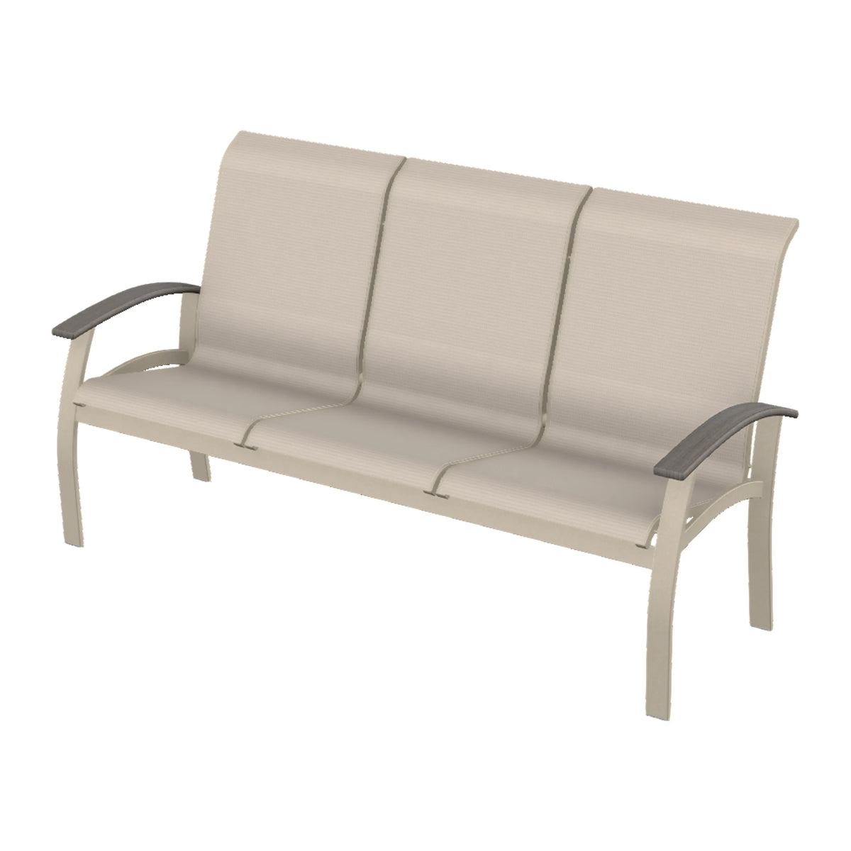 Belle Isle Sling Sofa — Desert Sand PC / Boardwalk Accents