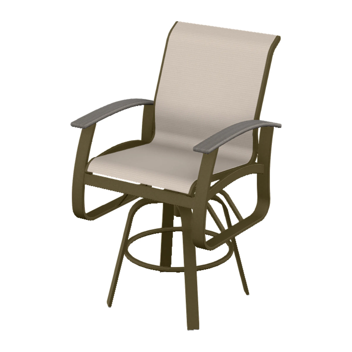 Belle Isle Sling Bar Swivel Chair — Beachwood PC / Boardwalk Accents
