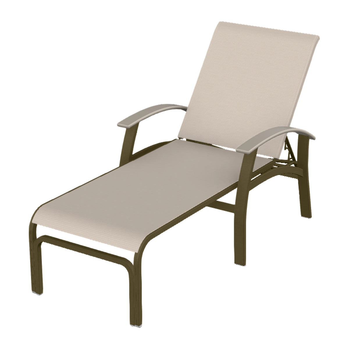 Belle Isle Sling Chaise — Beachwood PC / Warm Grey Accents