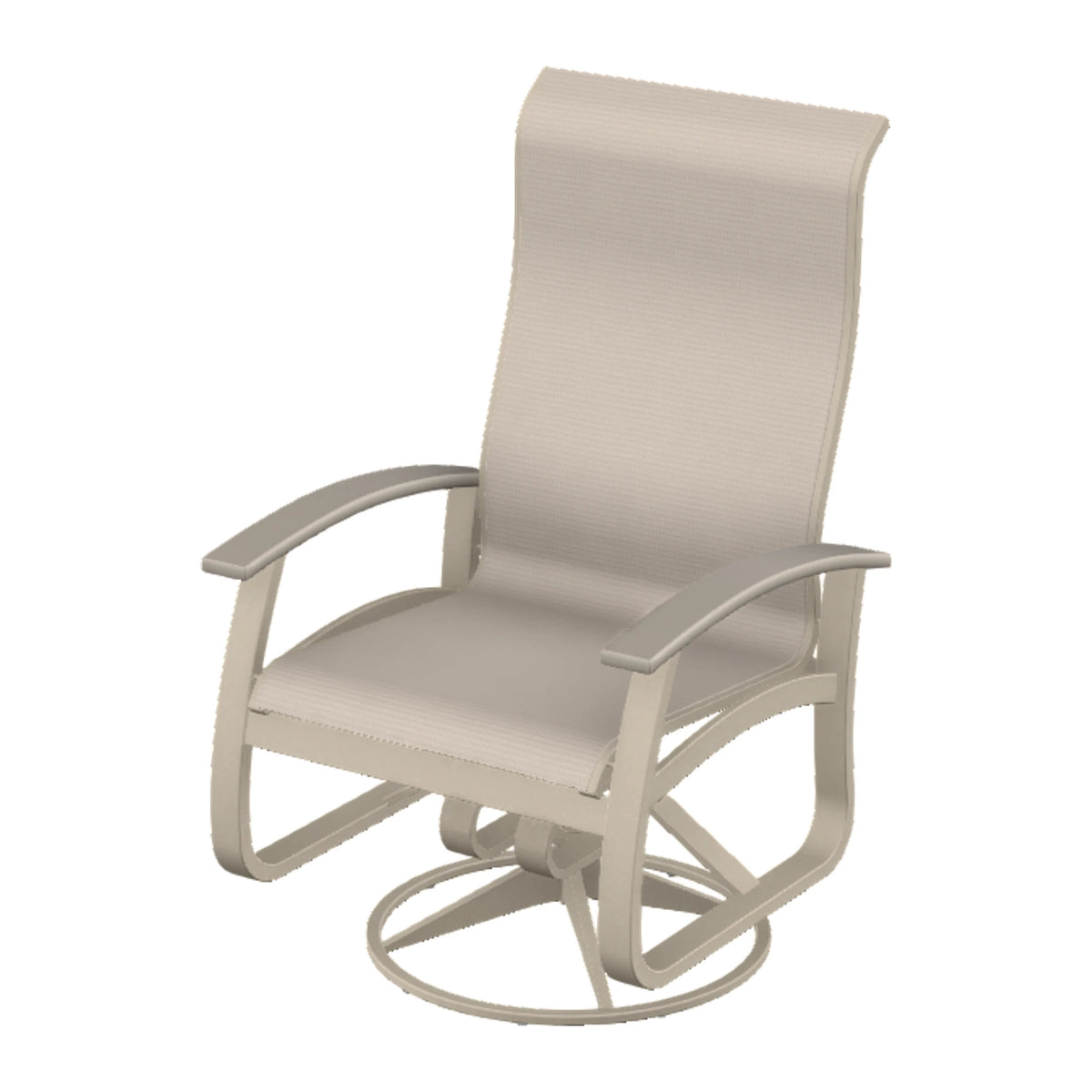 Belle Isle Sling Supreme Height Swivel Rocker — Desert Sand PC / Warm Grey Accents