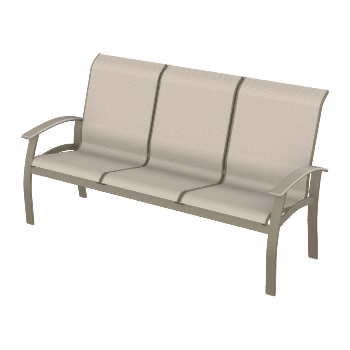 Belle Isle Sling Sofa — Storm PC / Warm Grey Accents