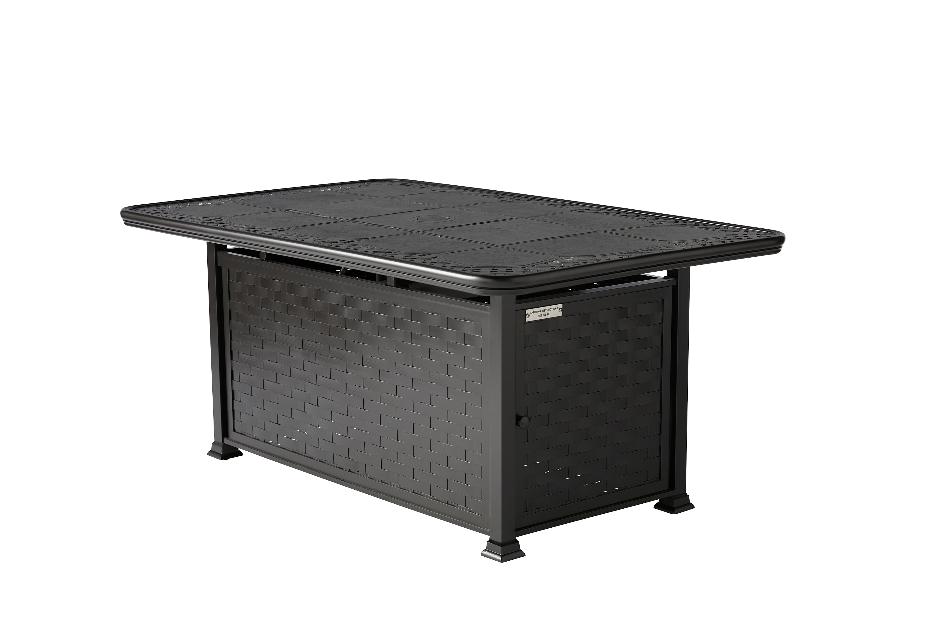 Cambria Rectangular Chat Height Fire Table (2000 Series)