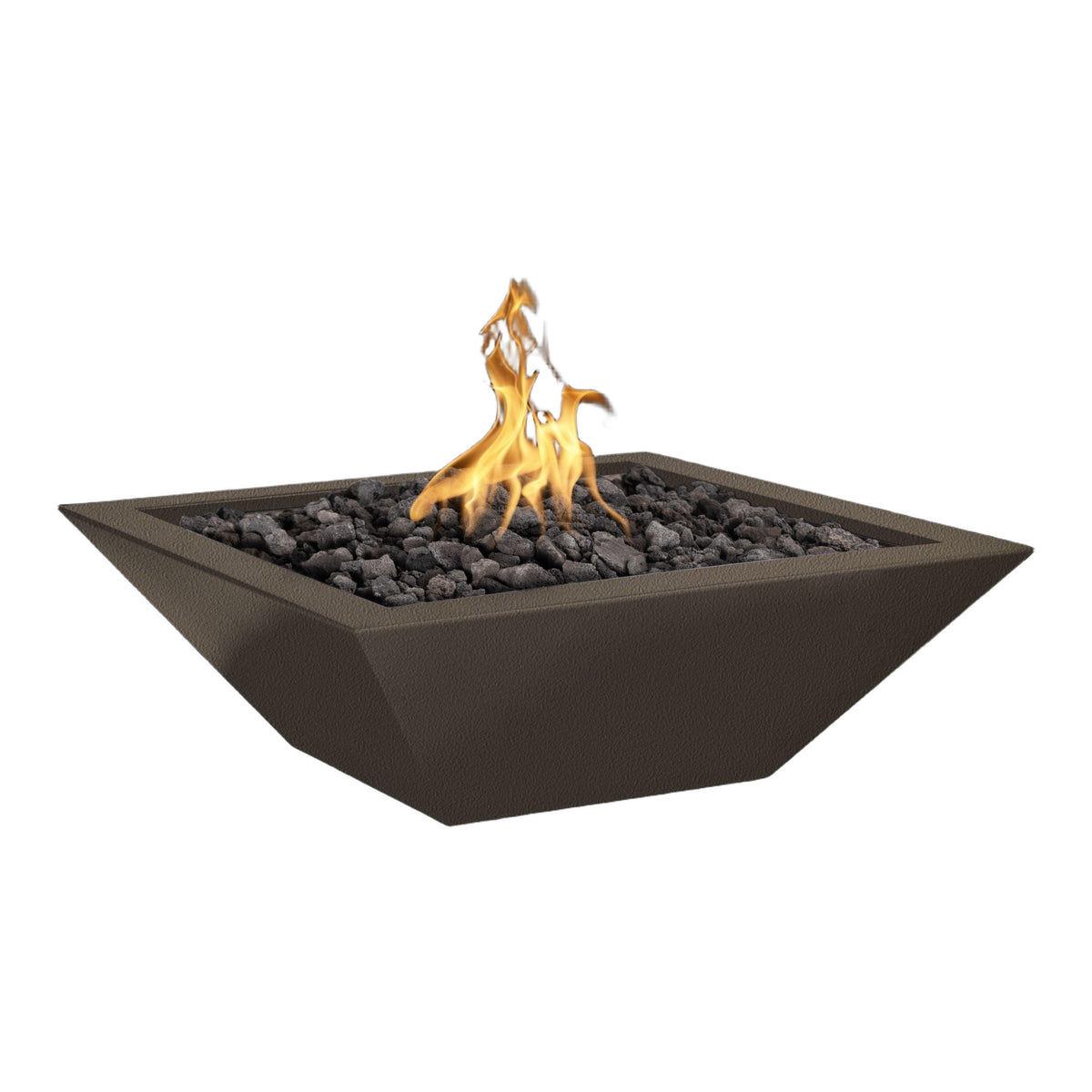 Maya 24" Square Powder Coated Metal Fire Bowl
