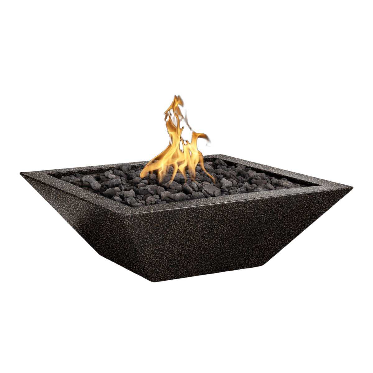 Maya 24" Square Powder Coated Metal Fire Bowl