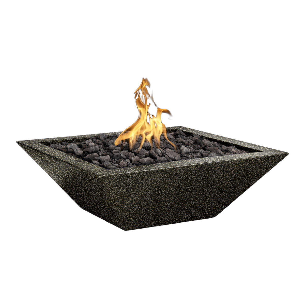 Maya 24" Square Powder Coated Metal Fire Bowl