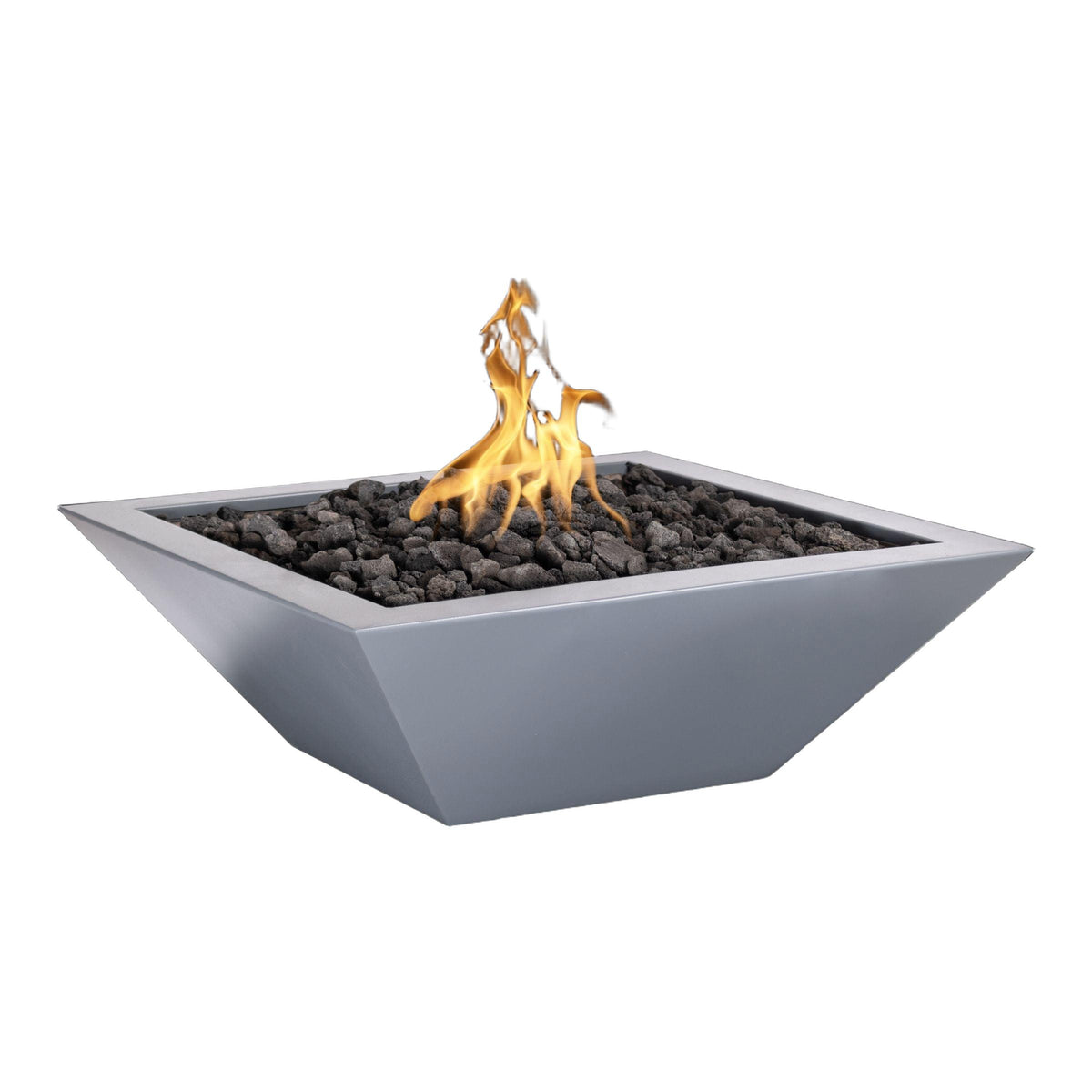 Maya 24" Square Powder Coated Metal Fire Bowl