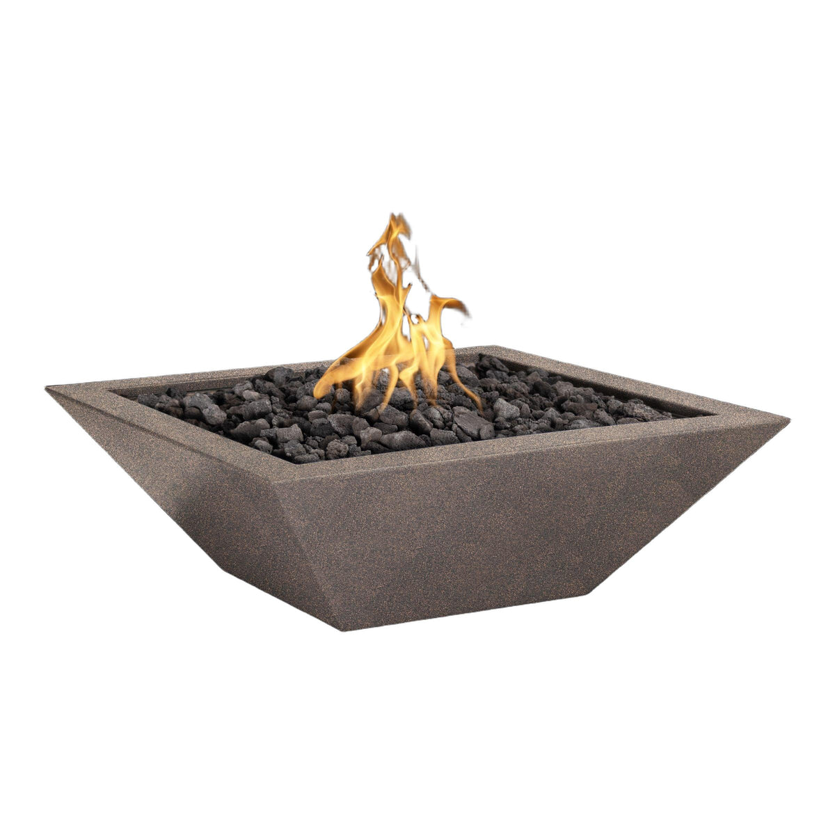 Maya 24" Square Powder Coated Metal Fire Bowl