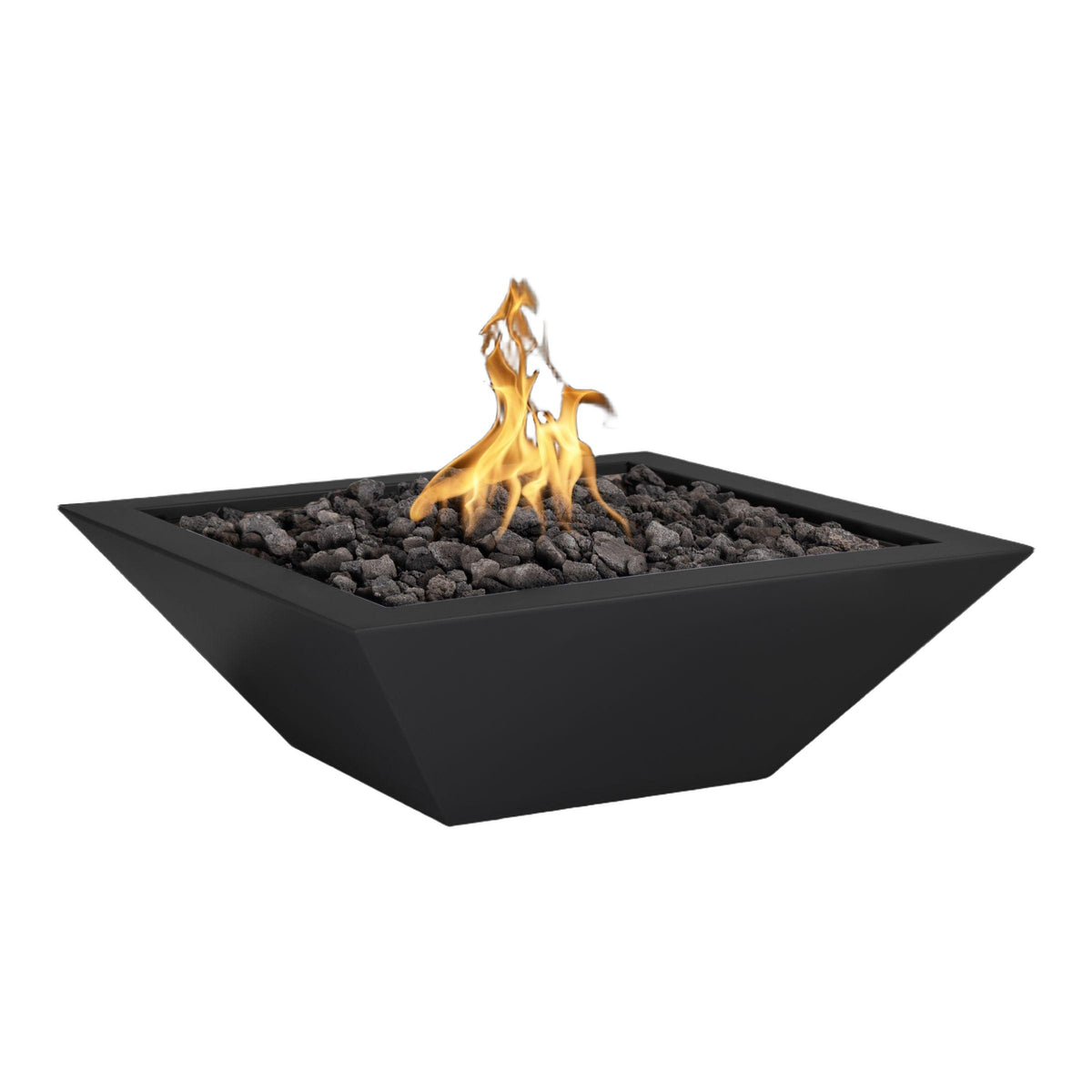 Maya 24" Square Powder Coated Metal Fire Bowl