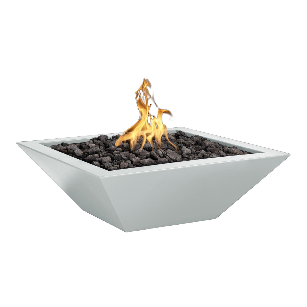 Maya 24" Square Powder Coated Metal Fire Bowl