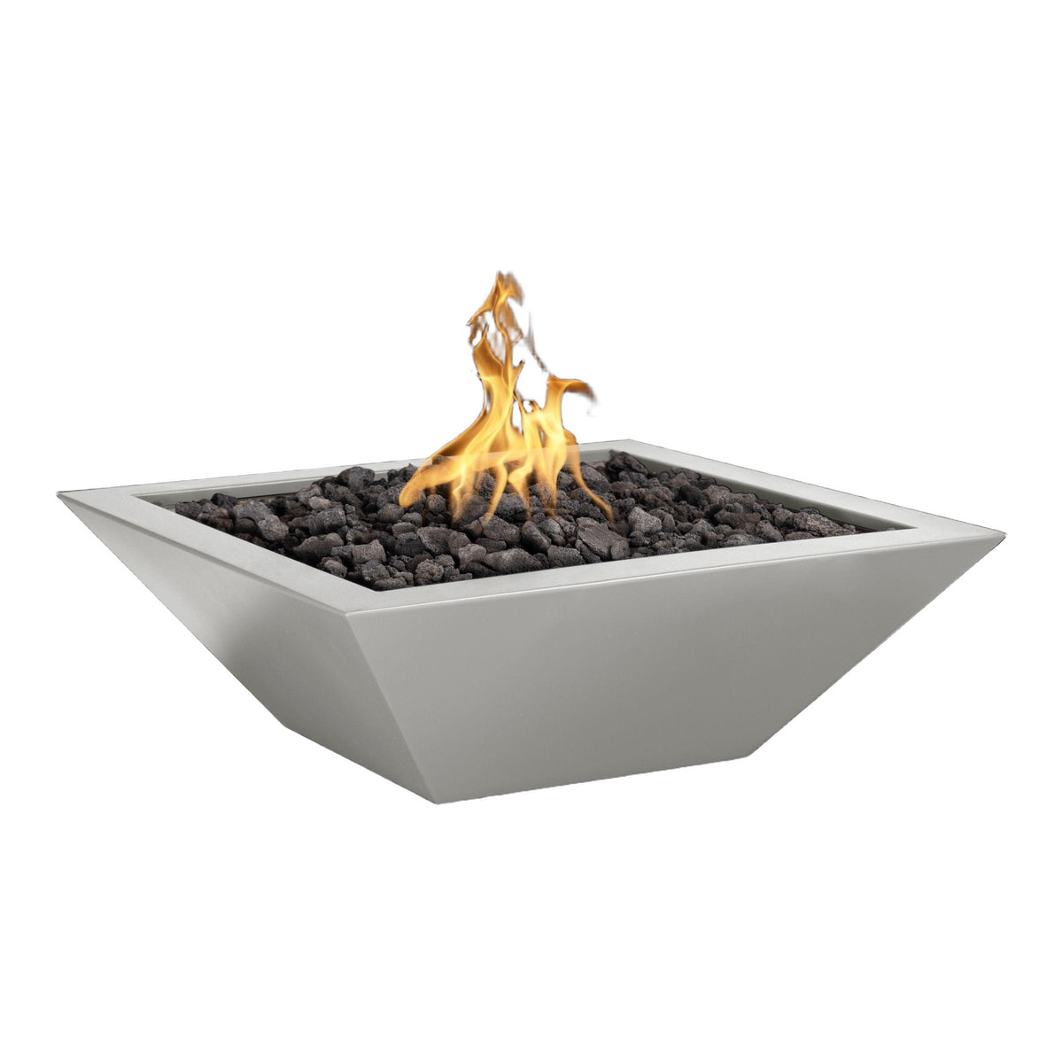 Maya 24" Square Powder Coated Metal Fire Bowl