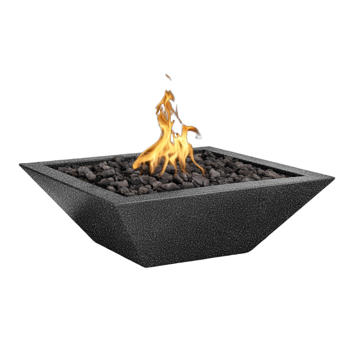 Maya 24" Square Powder Coated Metal Fire Bowl